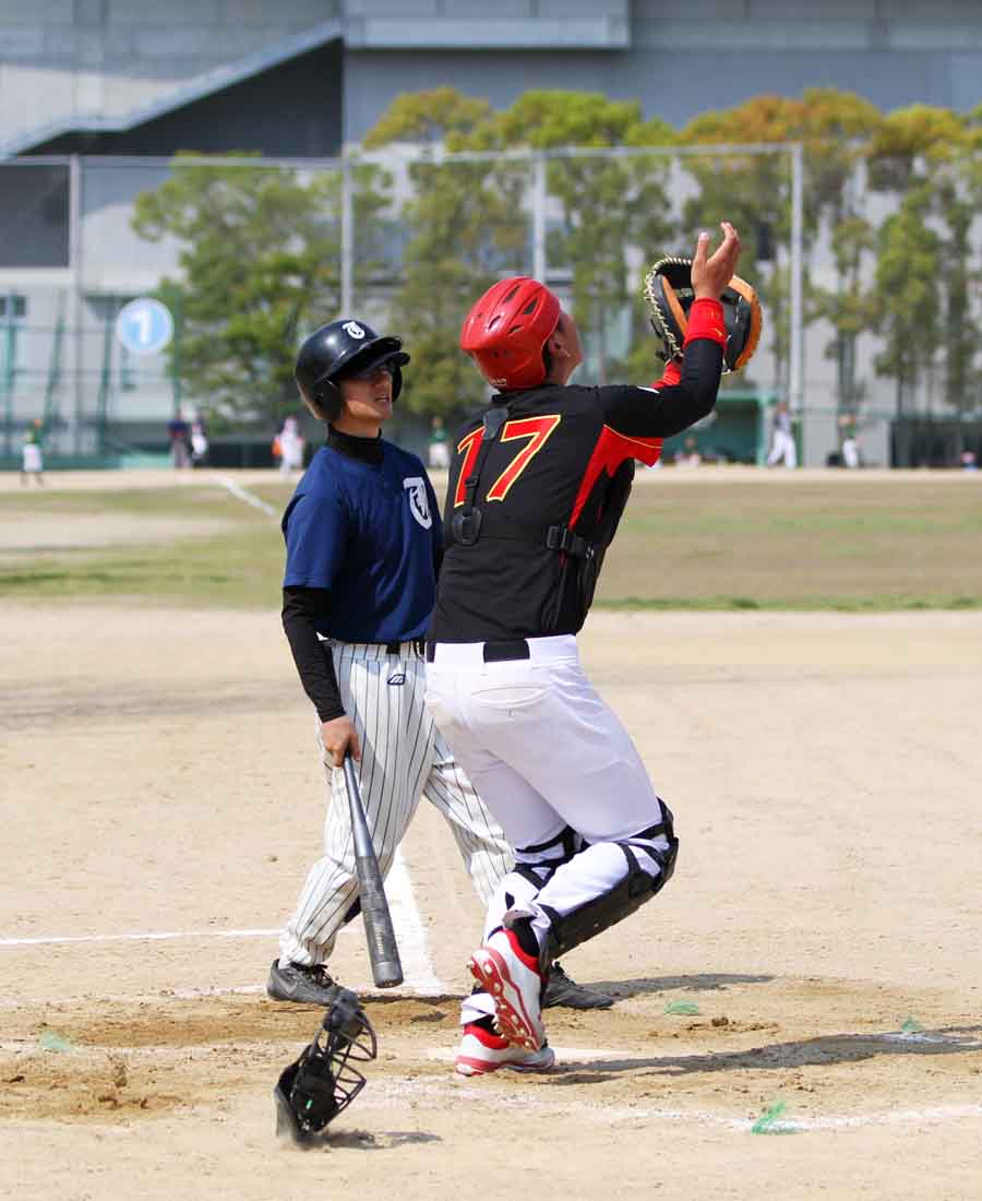 裏庭野球写真